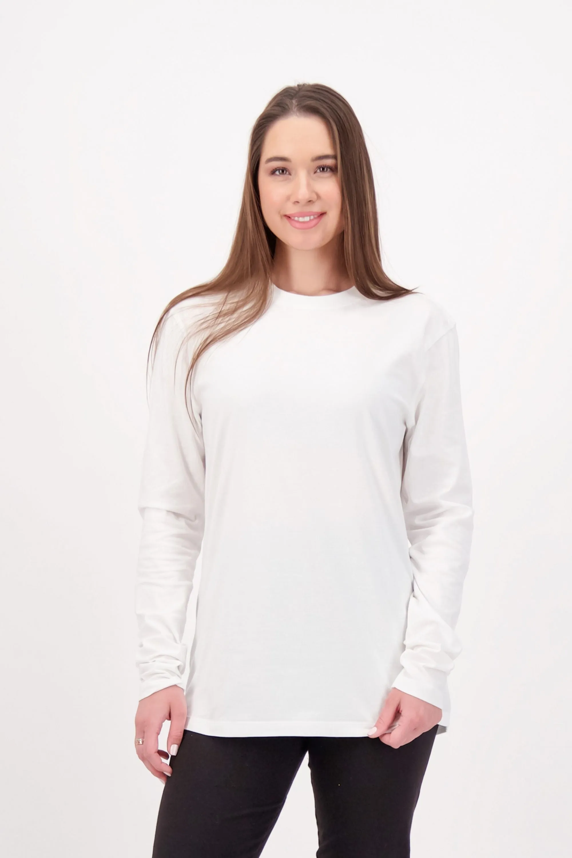 3-Pack Gender-Neutral Long Sleeve White-White-Black T-Shirts | Organic Cotton, Soft & Durable Essentials