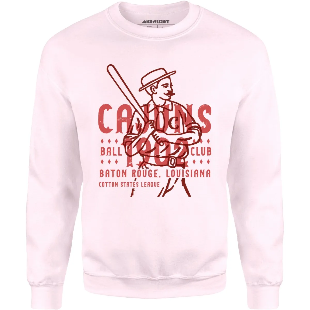 Baton Rouge Cajuns - Louisiana - Vintage Defunct Baseball Teams - Unisex Sweatshirt