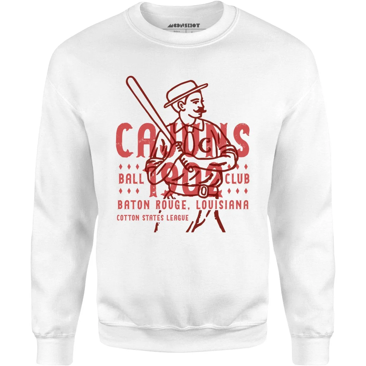 Baton Rouge Cajuns - Louisiana - Vintage Defunct Baseball Teams - Unisex Sweatshirt