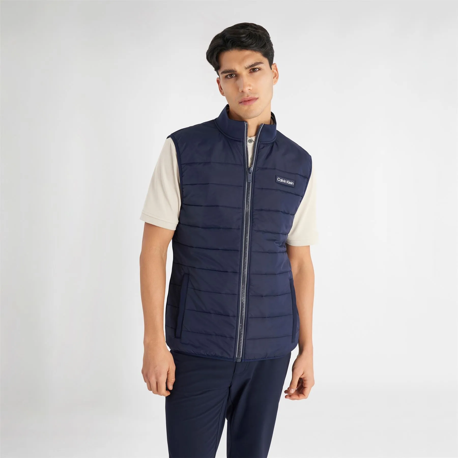 Baylor Creek Hybrid Full Zip Gilet Evening Blue - AW24