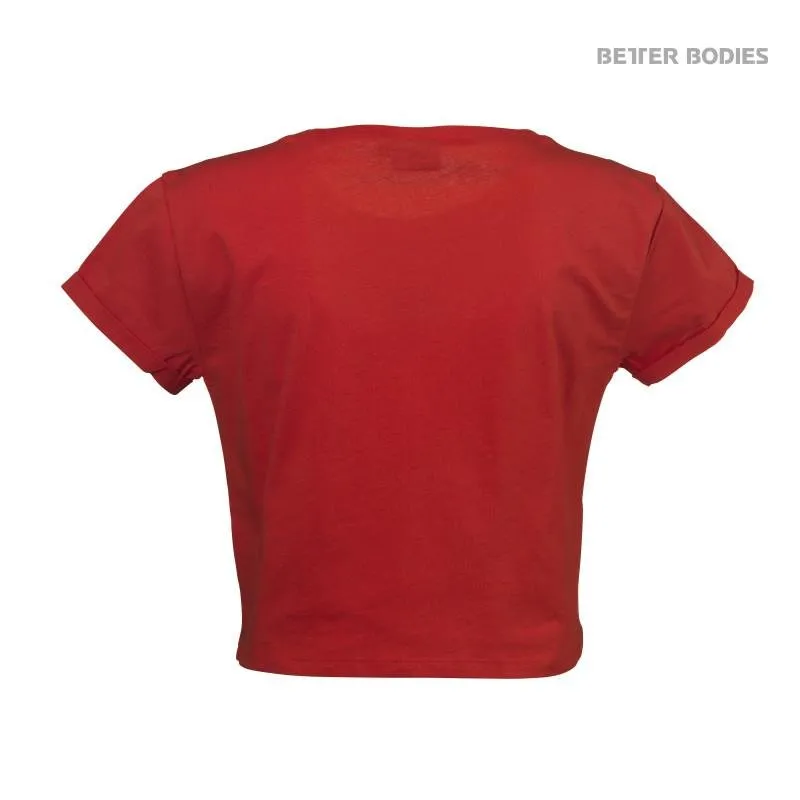 Better Bodies Cropped Tee - Tomato Red