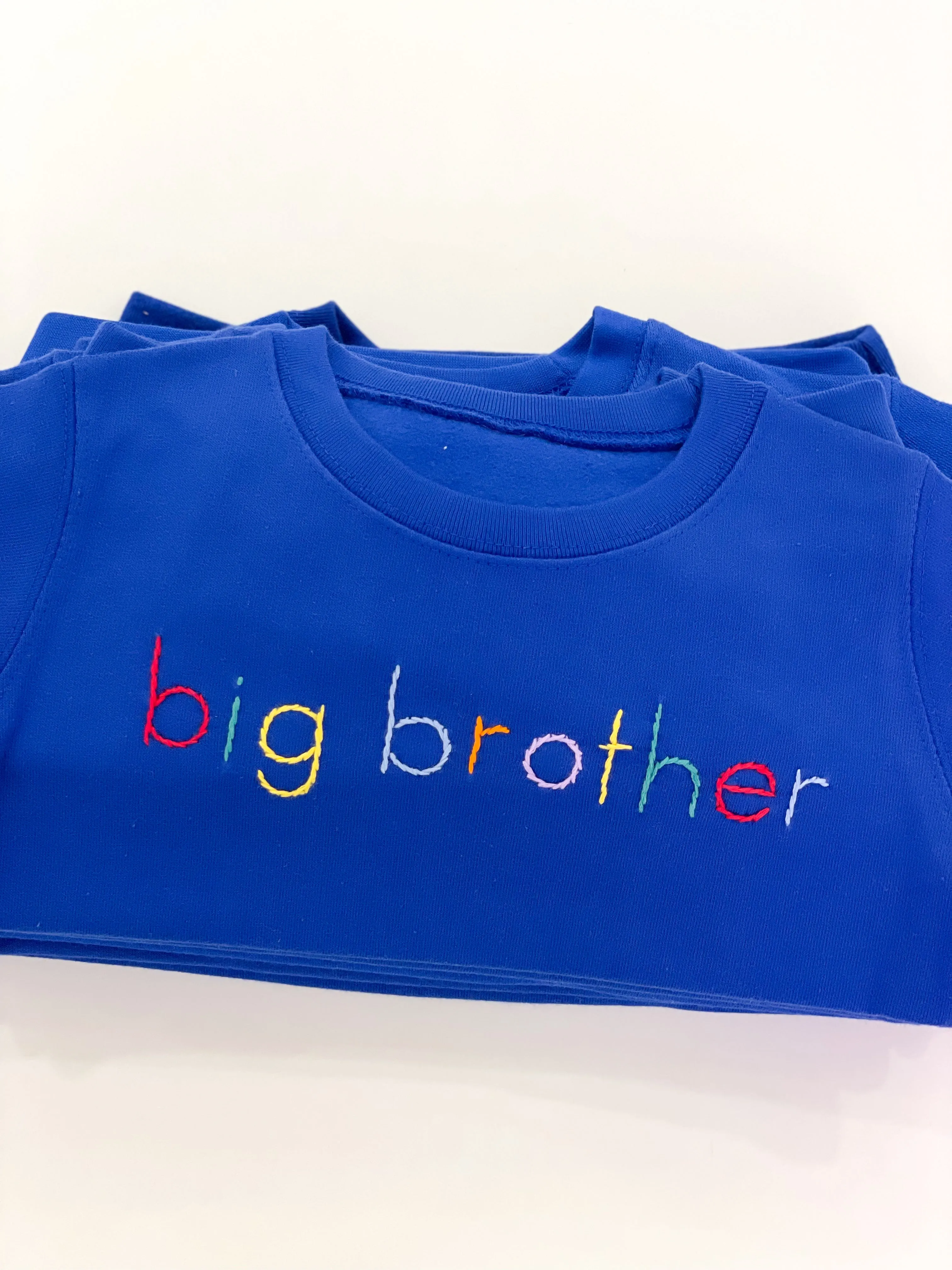 Big Brother Rainbow embroidered sweatshirt