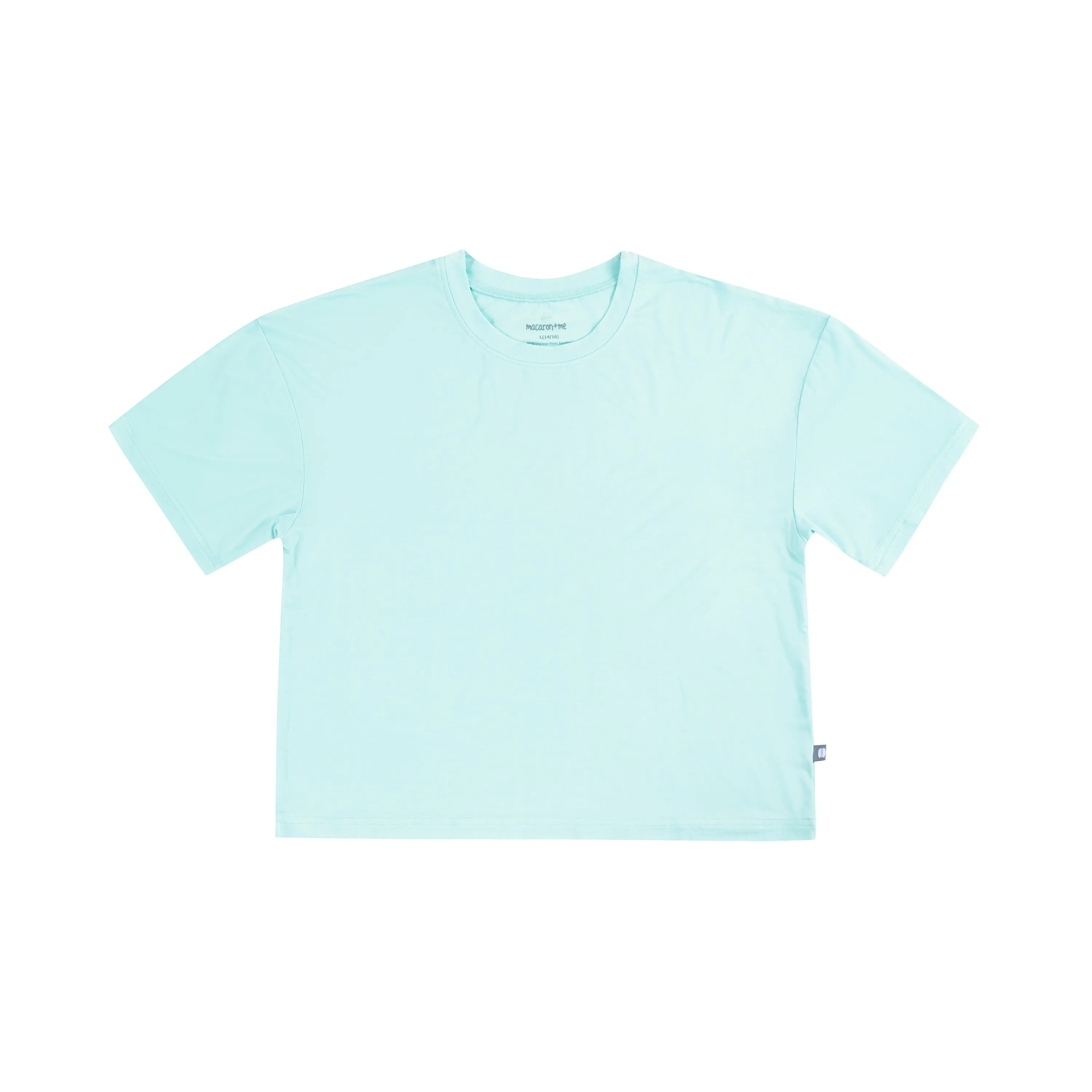 Big Girls Boxy Tee - Turquoise