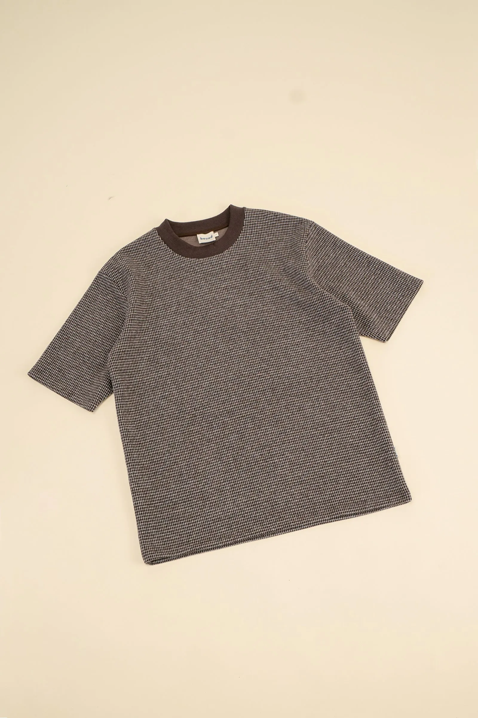 bound Lumber Brown Check Sweater Tee