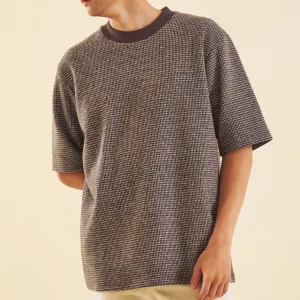 bound Lumber Brown Check Sweater Tee