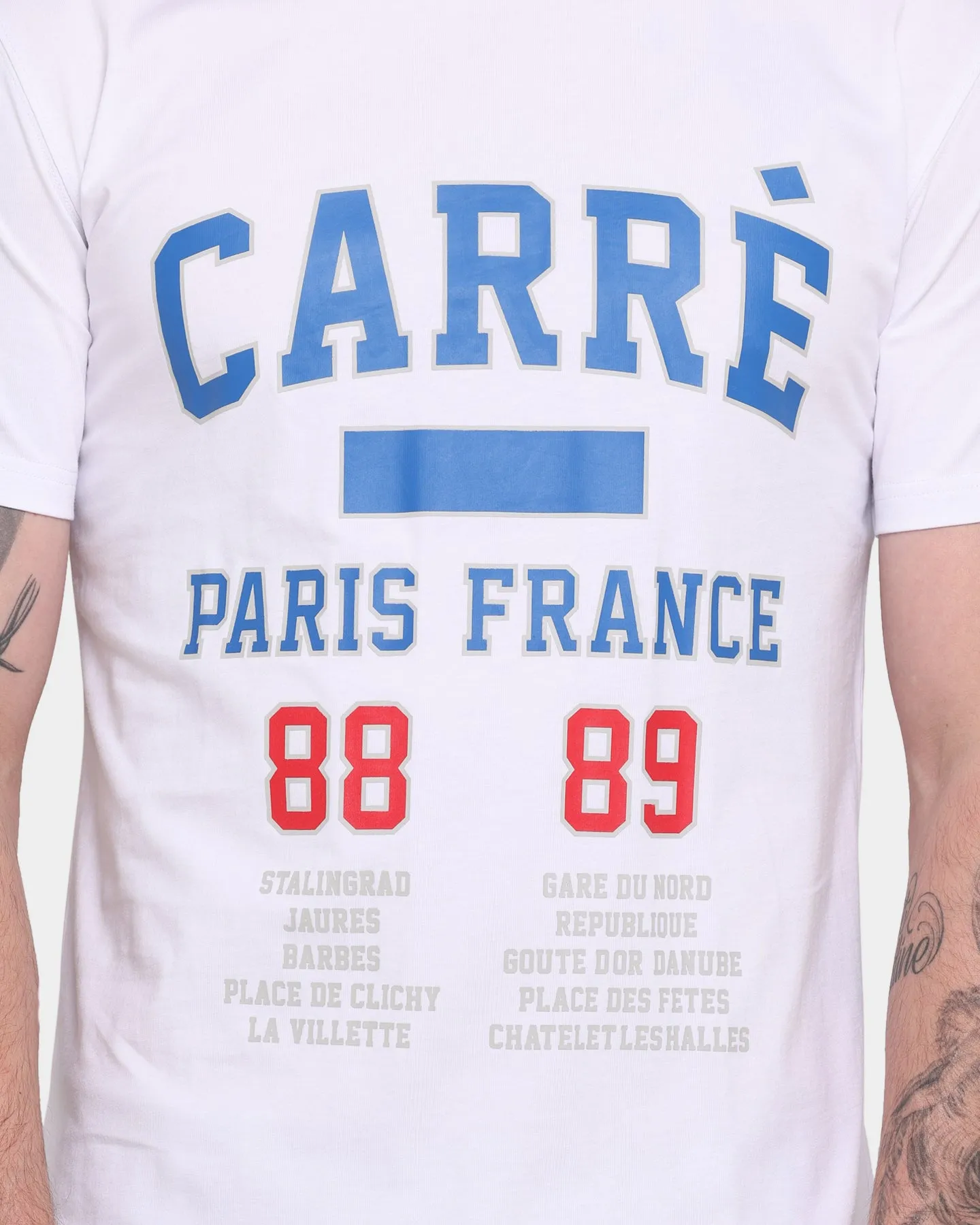 Carre CDG Classique Short Sleeve T-Shirt White