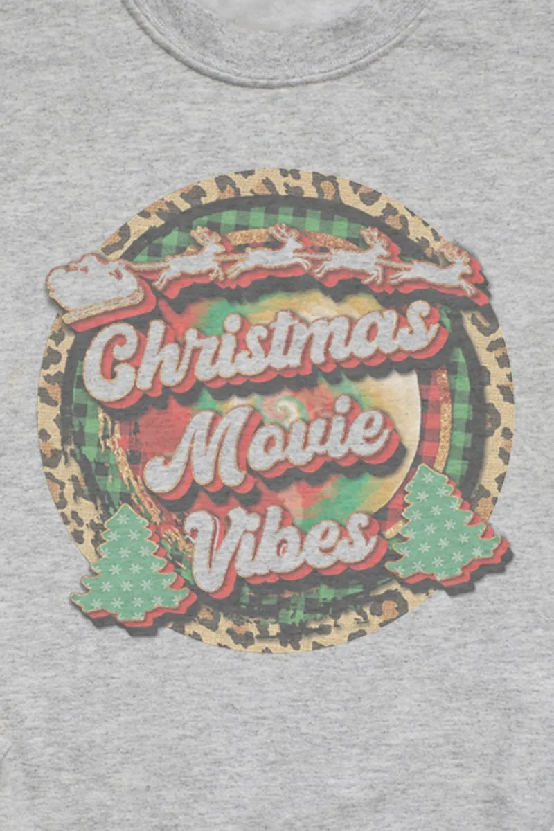 Christmas Movie Vibes Ecosmart Crewneck Sweatshirt