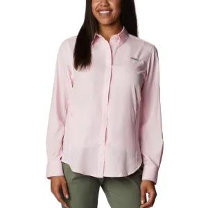 Columbia Tamiami II Long Sleeve Shirt Womens Satin Pink