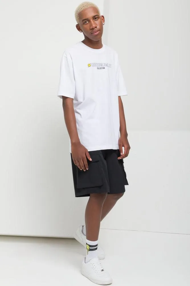 Cube X S.W. Smiley Short Sleeve T-Shirt White