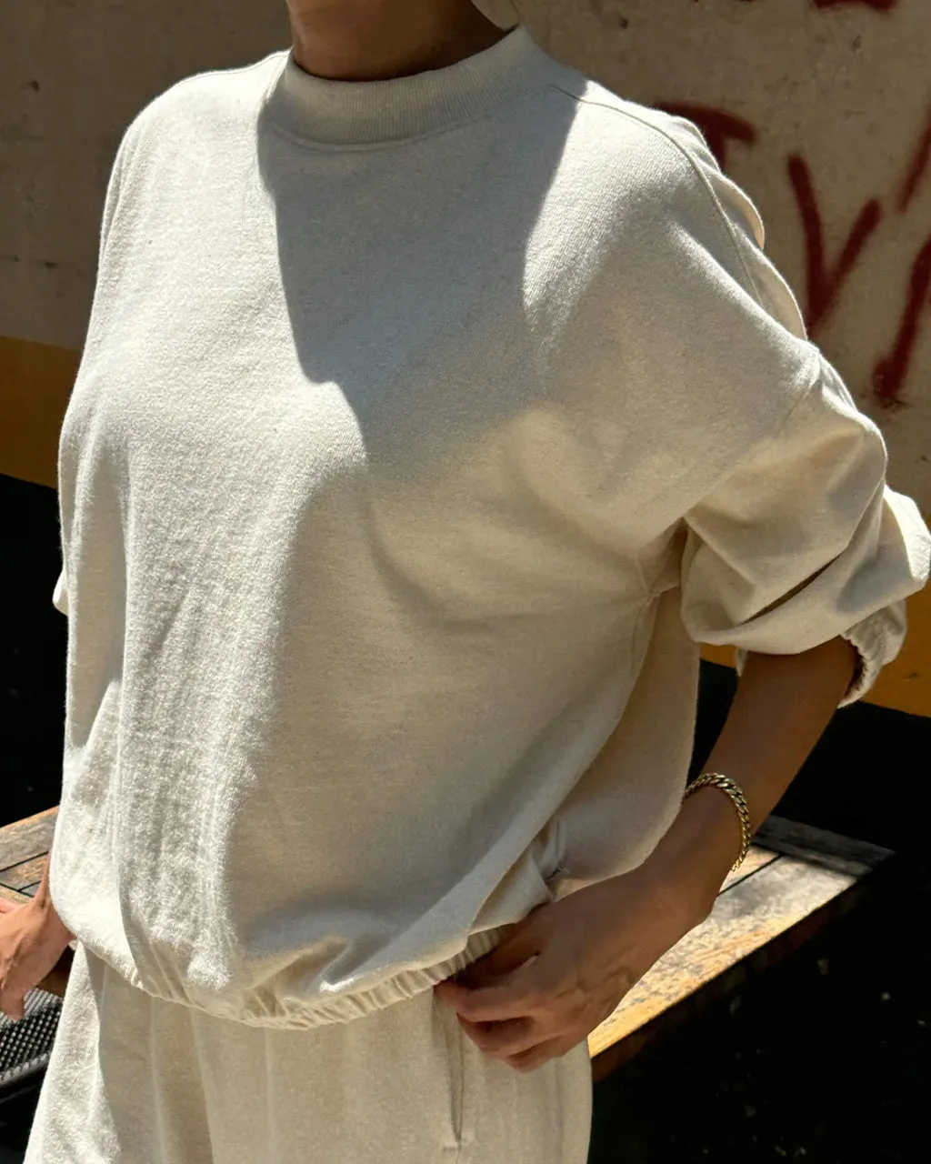 Daisy Long Sleeve Top - Naturel