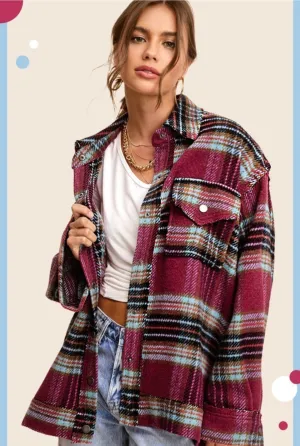 Edgy Plaid Shacket