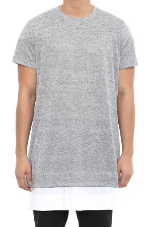 Essential Layered Tee Grey/white