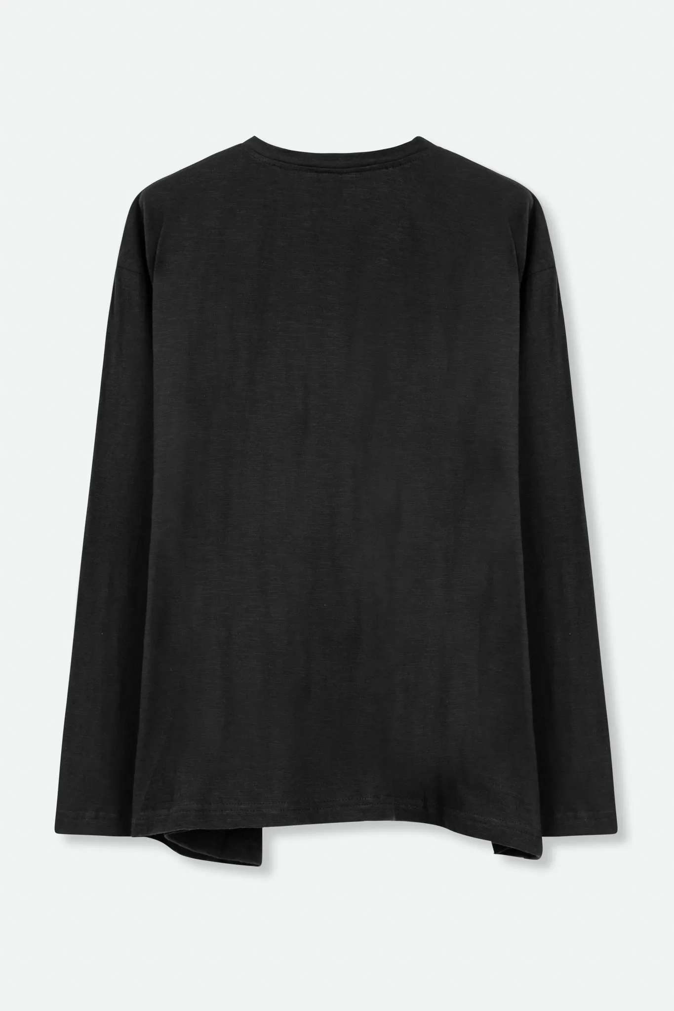 ESSENTIAL V-NECK LONG SLEEVE IN SLUB COTTON