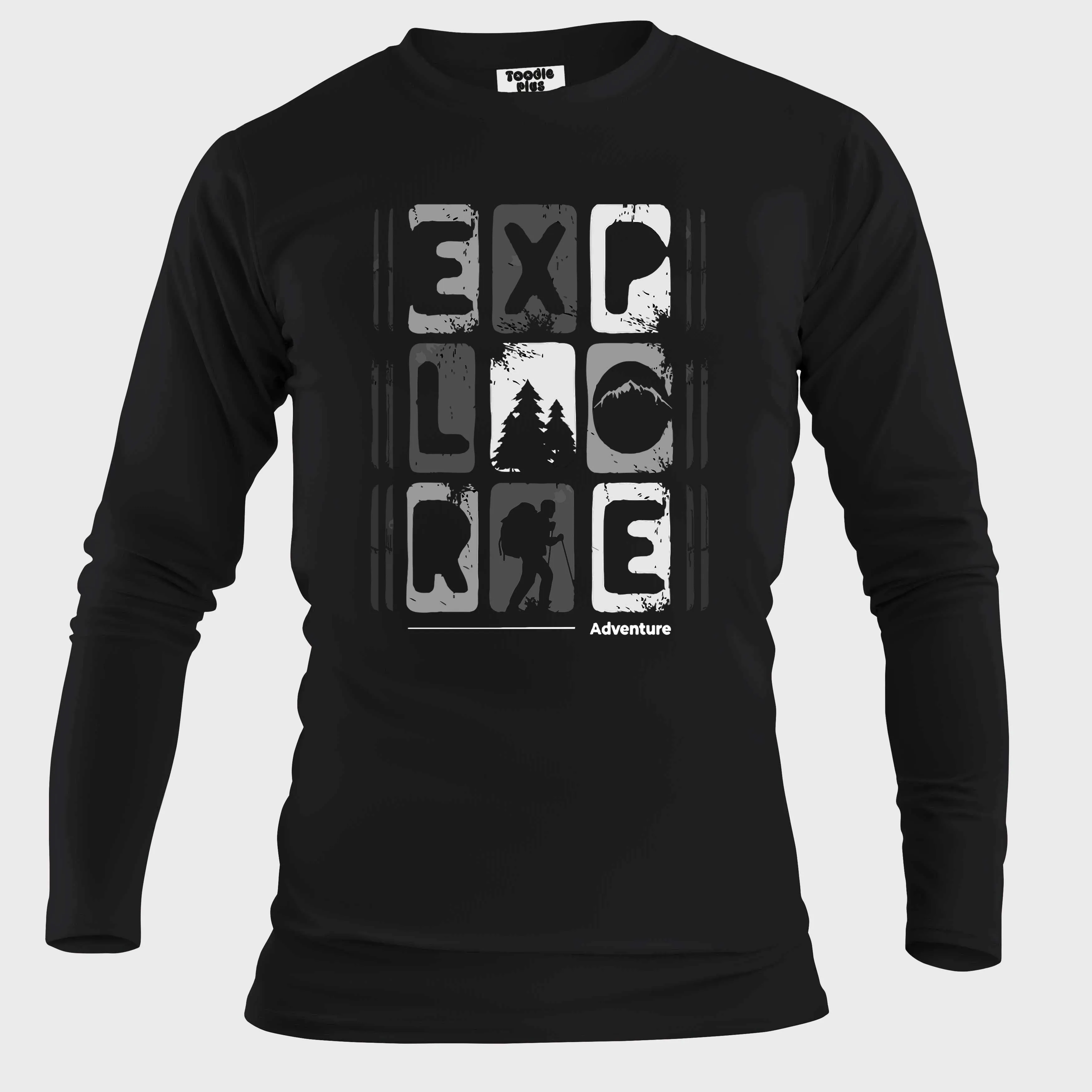 Explore Plus Size Full Sleeve T-shirt