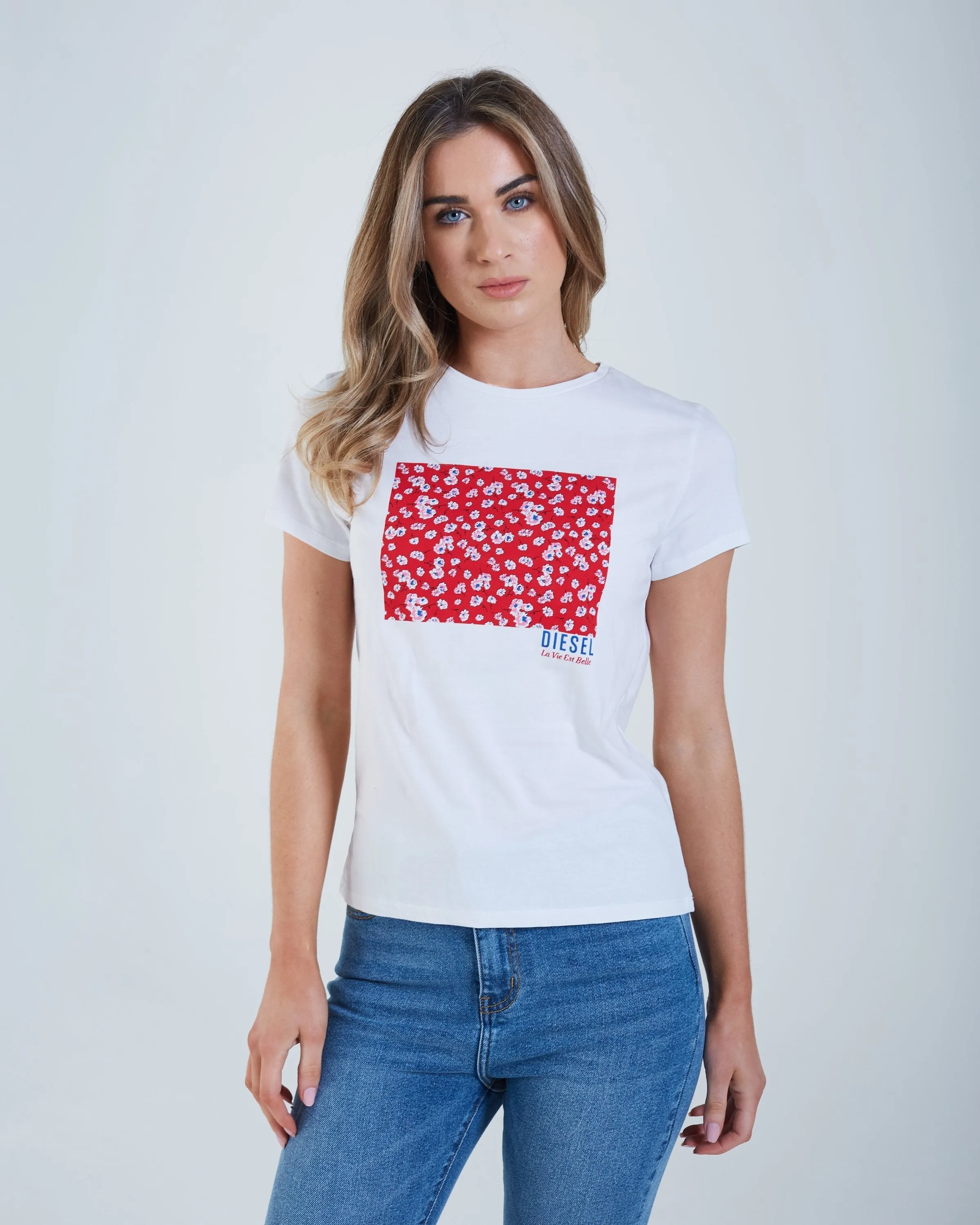 Flora T-Shirt Red Floral