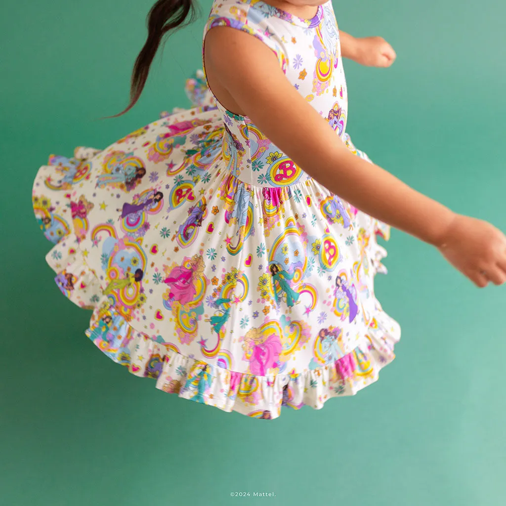 Groovy Barbie™ and Friends Racerback Ruffled Twirl Dress