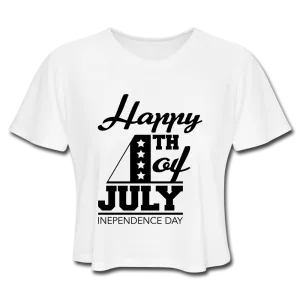 Happy 4th Of July Crop Top