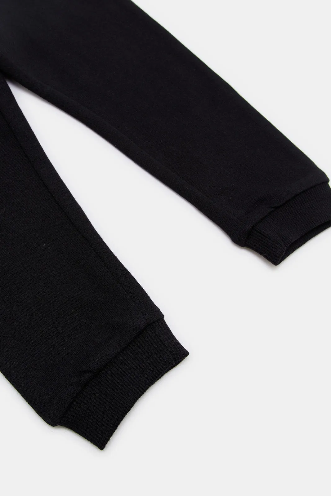 Infant Boys Black Jogger Pants