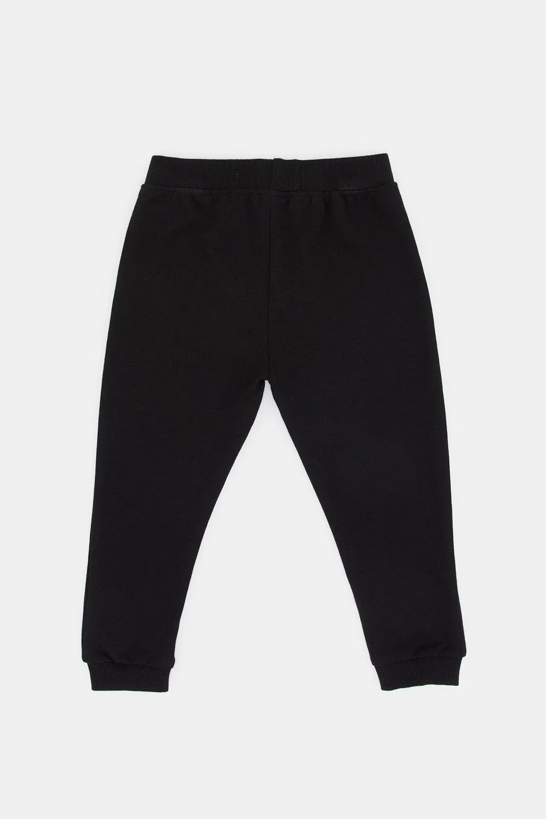 Infant Boys Black Jogger Pants