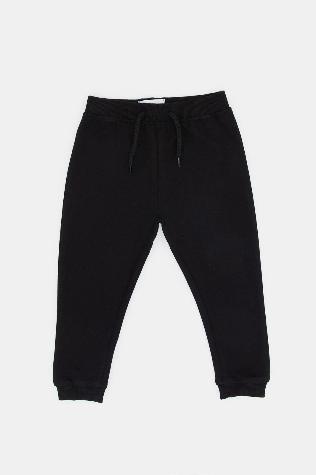 Infant Boys Black Jogger Pants