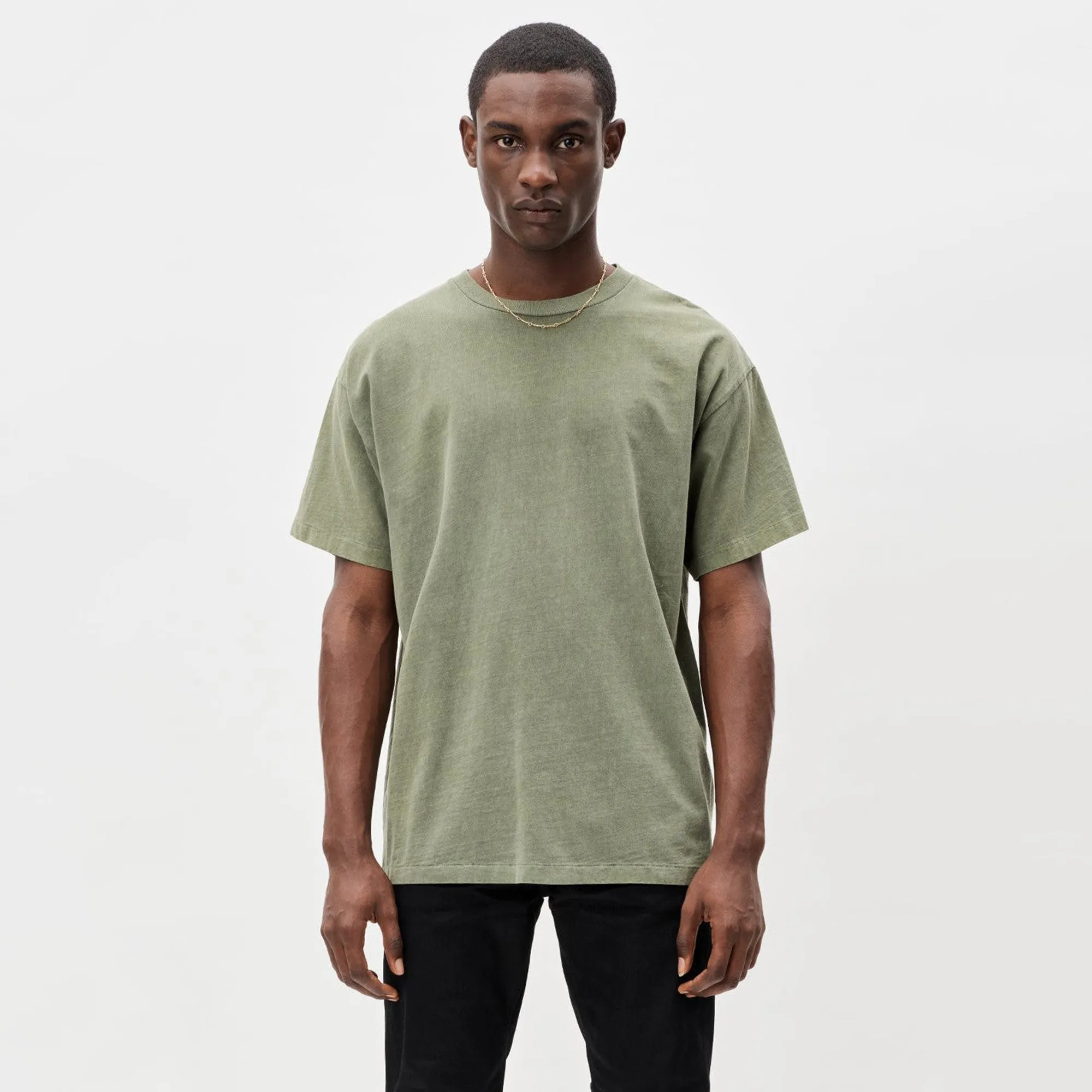 John Elliott University Tee in Moss