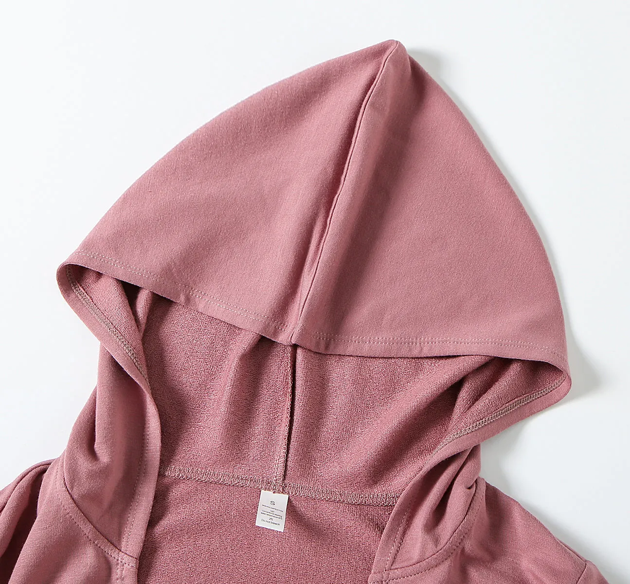 Long Sleeves V-Neck Cropped Hoodie