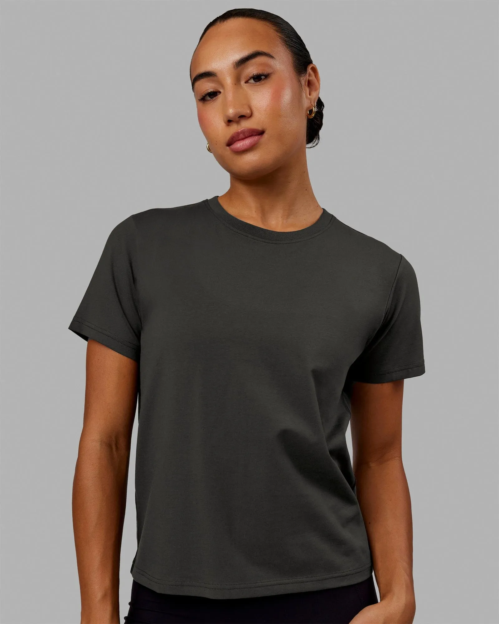 Love The Run FLXCotton Tee - Pirate Black-Black