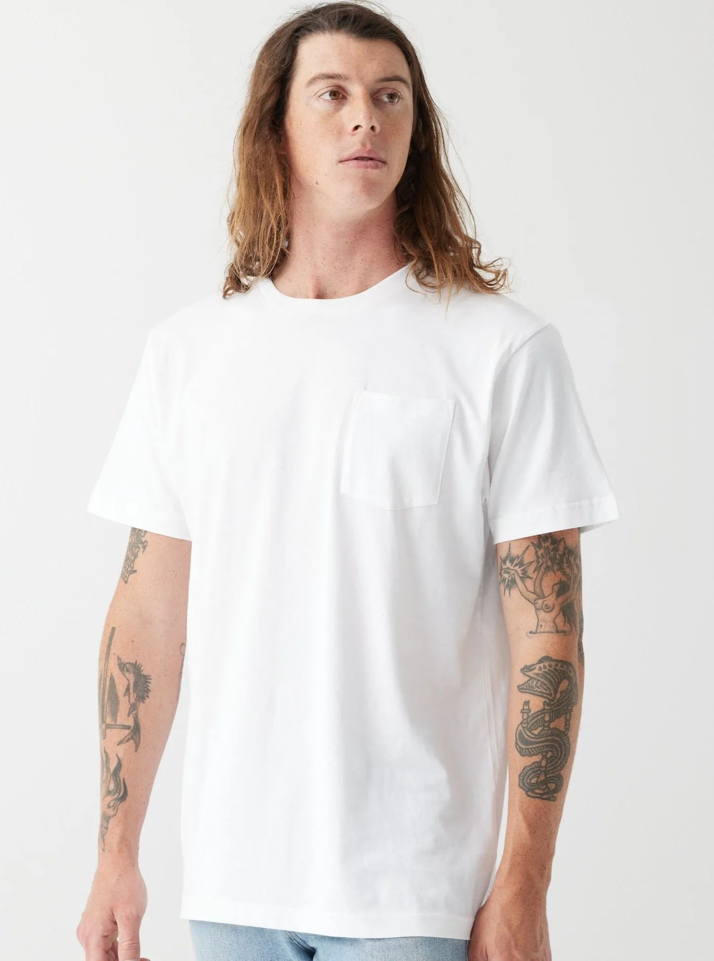 Men's Heavyweight Pocket Tee - White