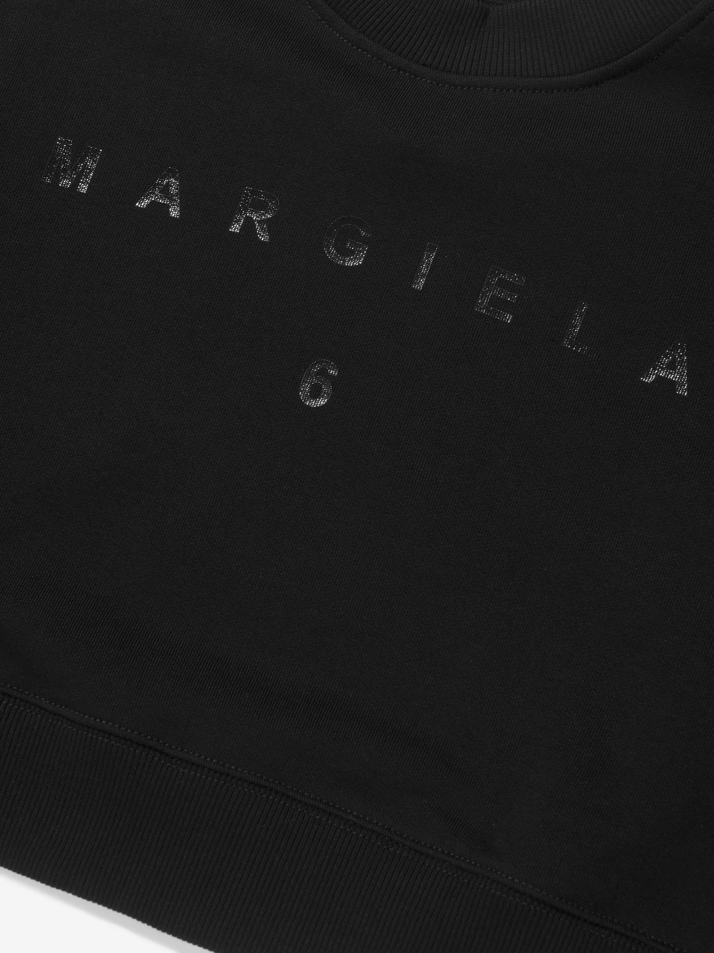 MM6 Maison Margiela Kids Cropped Logo Sweatshirt