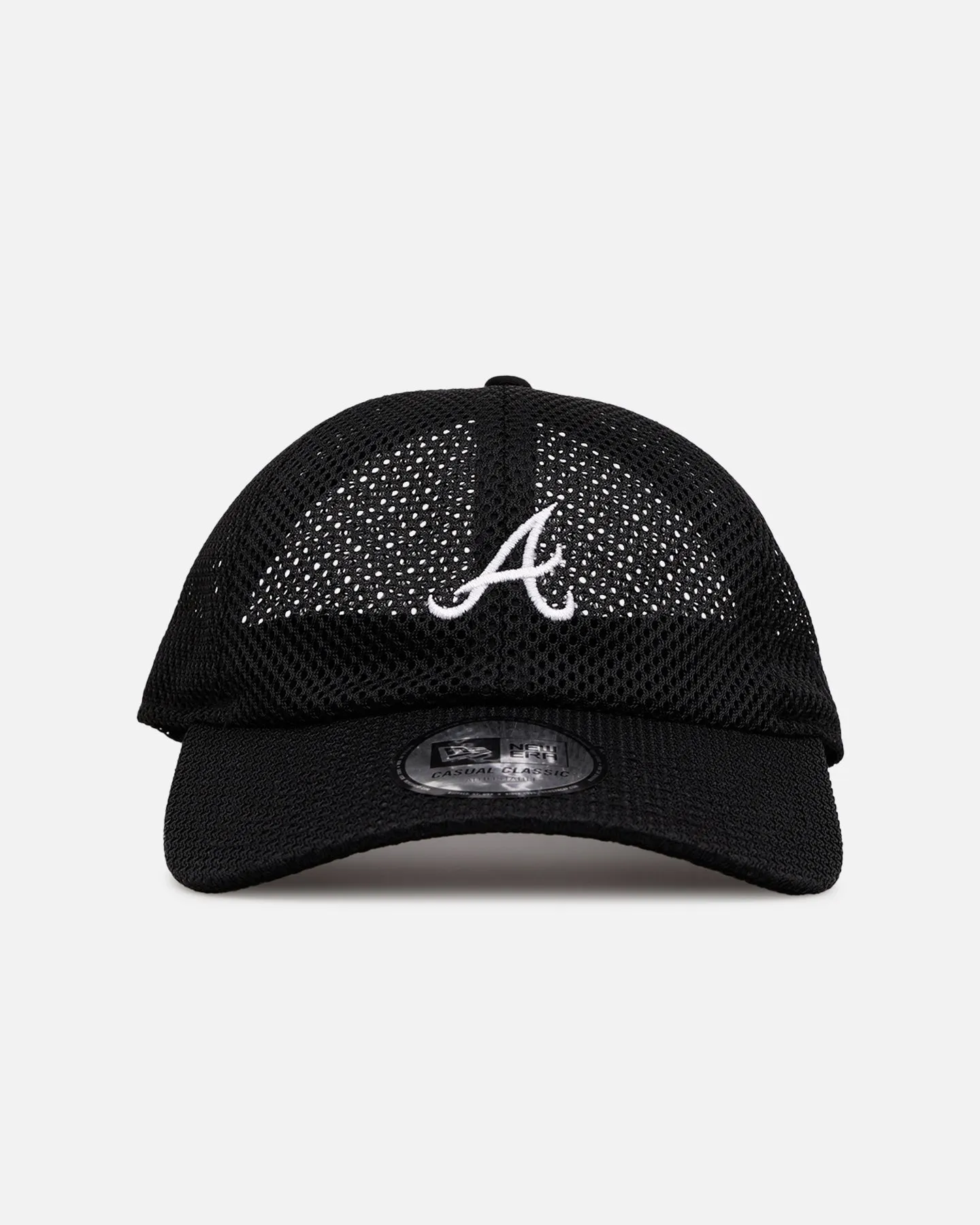 New Era Atlanta Braves 'Black Mesh' Casual Classic Strapback Black