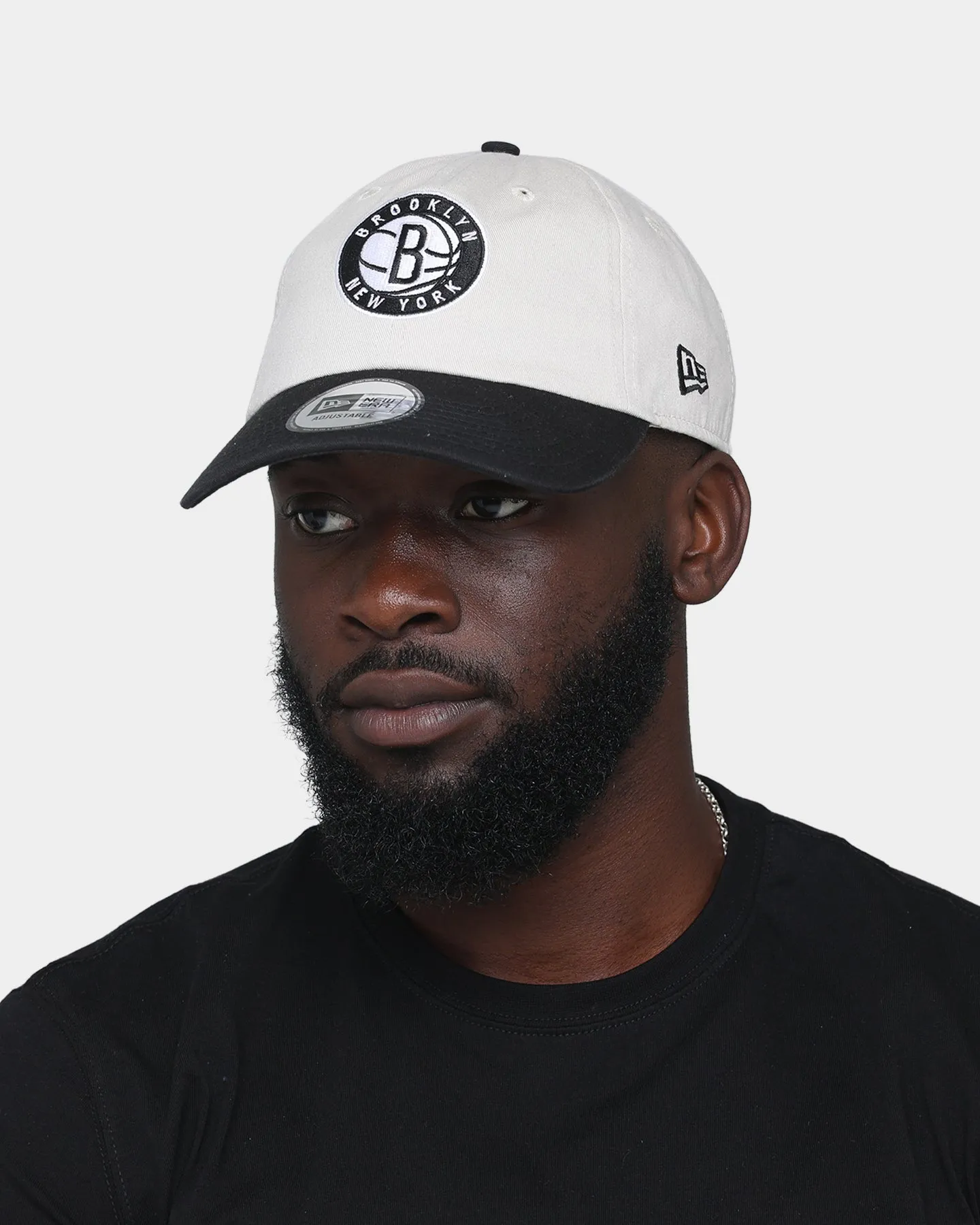 New Era Brooklyn Nets 'Original Team Colour Visor' Casual Classic Strapback Stone