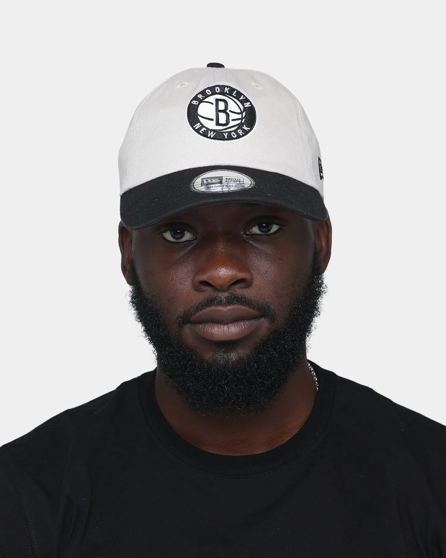 New Era Brooklyn Nets 'Original Team Colour Visor' Casual Classic Strapback Stone