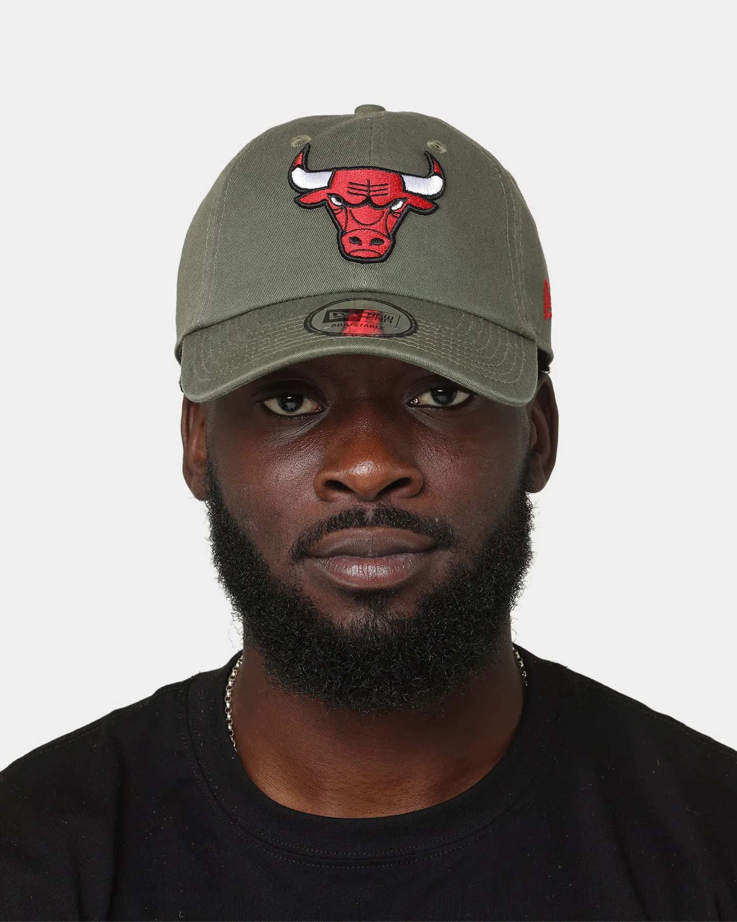 New Era Chicago Bulls 'Washed Olive' Casual Classic Strapback Olive Green