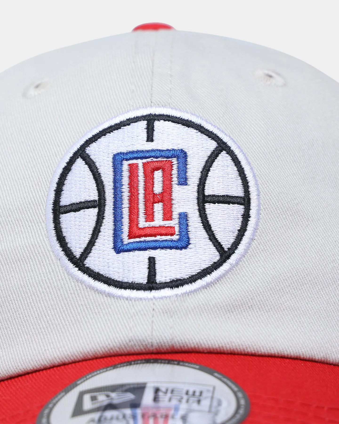 New Era Los Angeles Clippers 'Original Team Colour Visor' Casual Classic Strapback Stone