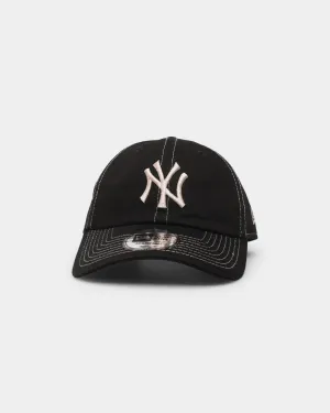 New Era New York Yankees 'Black Contrast' Casual Classic Strapback Black/Stone