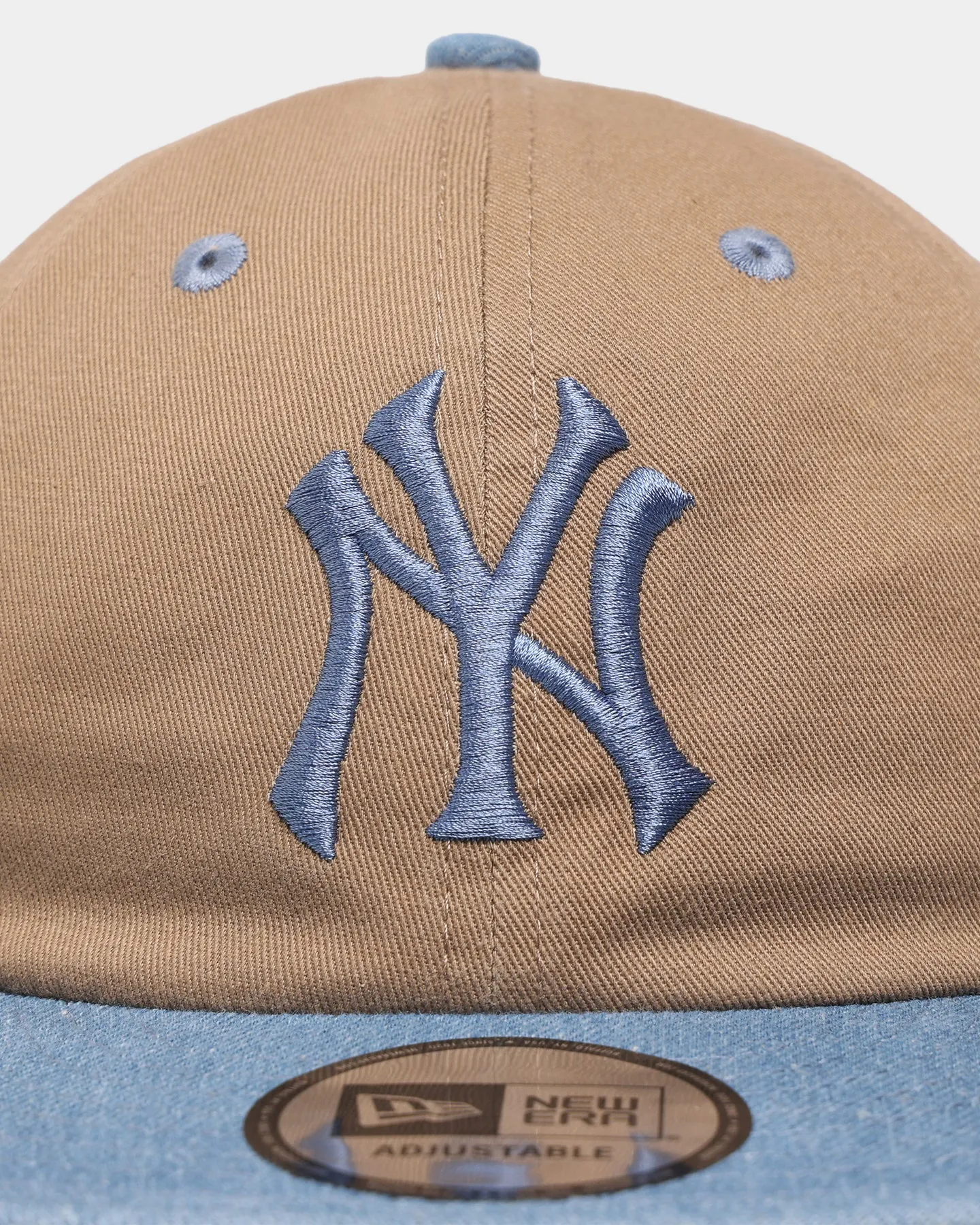 New Era New York Yankees 'Khaki Denim' Casual Classic Strapback Khaki