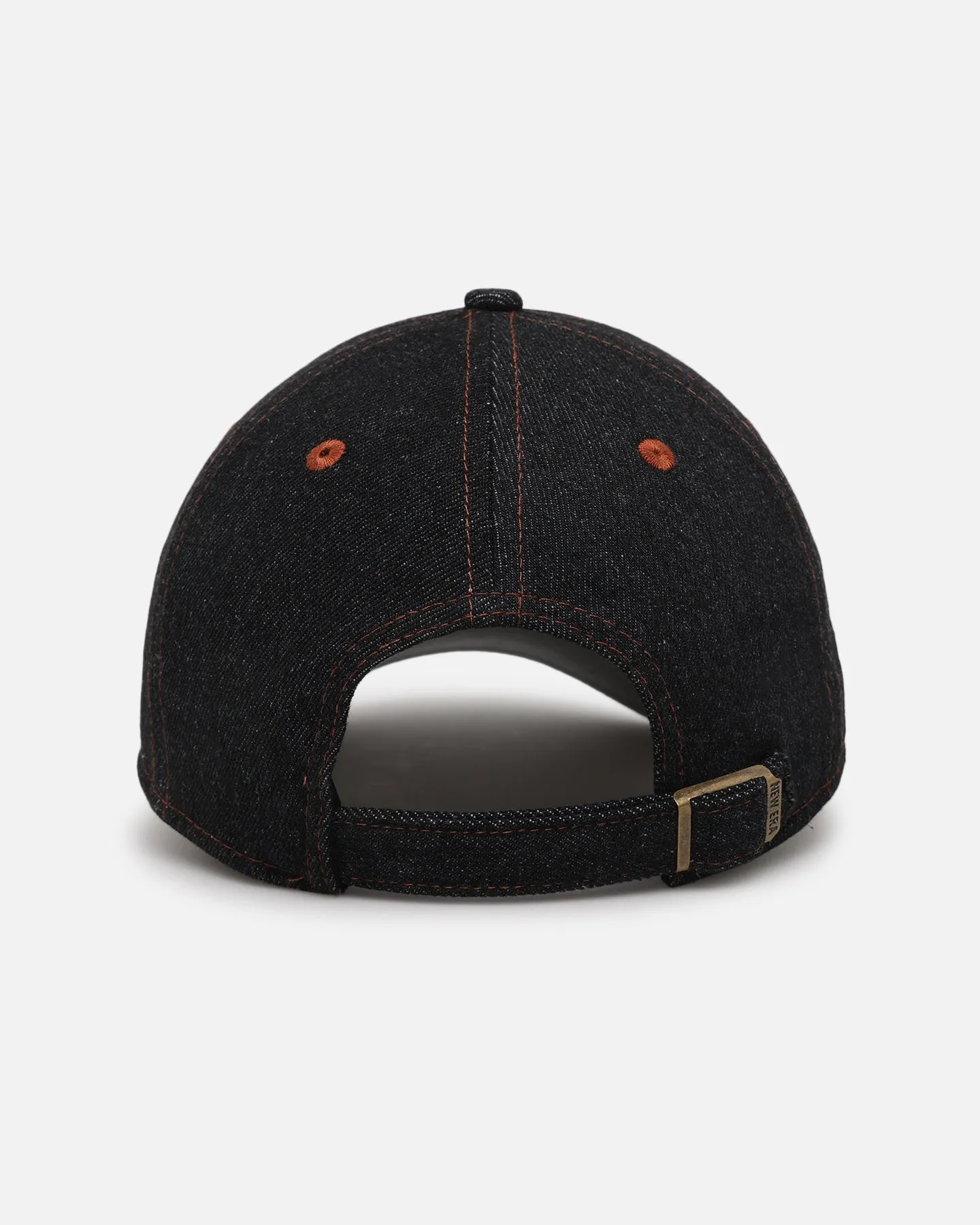 New Era San Francisco Giants "Black Denim" Classic Casual Strapback Black Denim/Rust Contrast