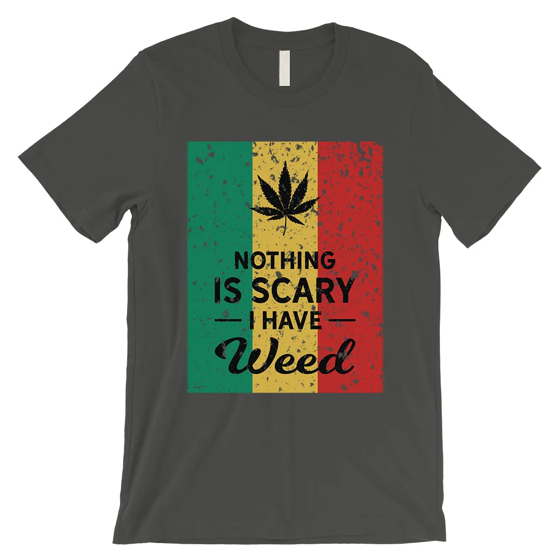 Nothing Scary Weed Mens Relaxed Cool Halloween Costume T-Shirt Gift