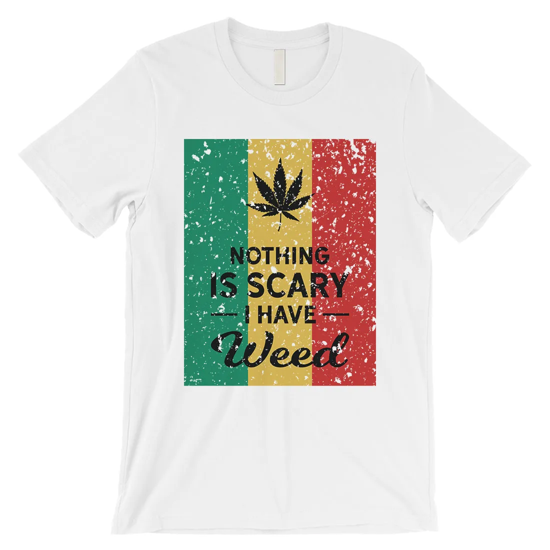 Nothing Scary Weed Mens Relaxed Cool Halloween Costume T-Shirt Gift