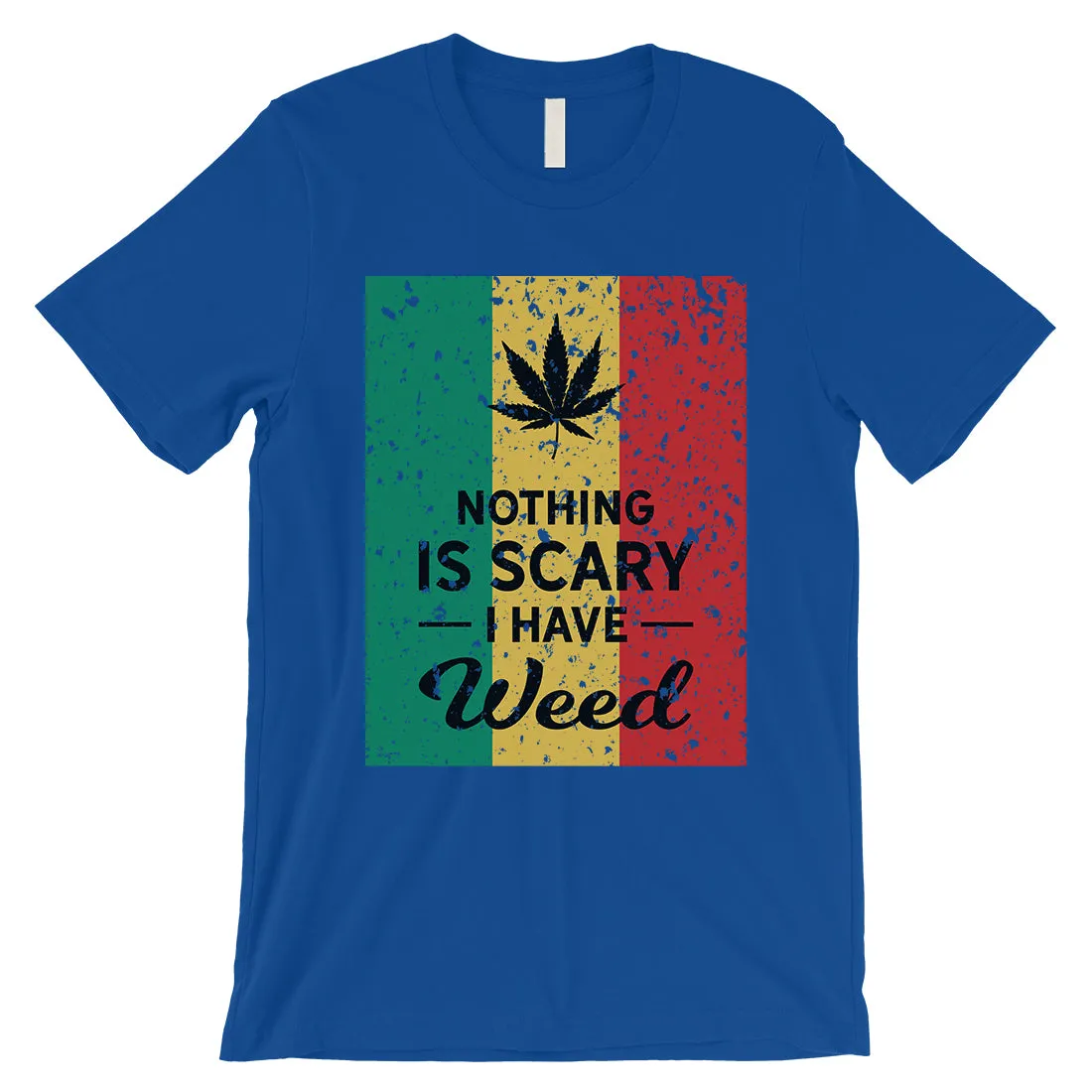 Nothing Scary Weed Mens Relaxed Cool Halloween Costume T-Shirt Gift