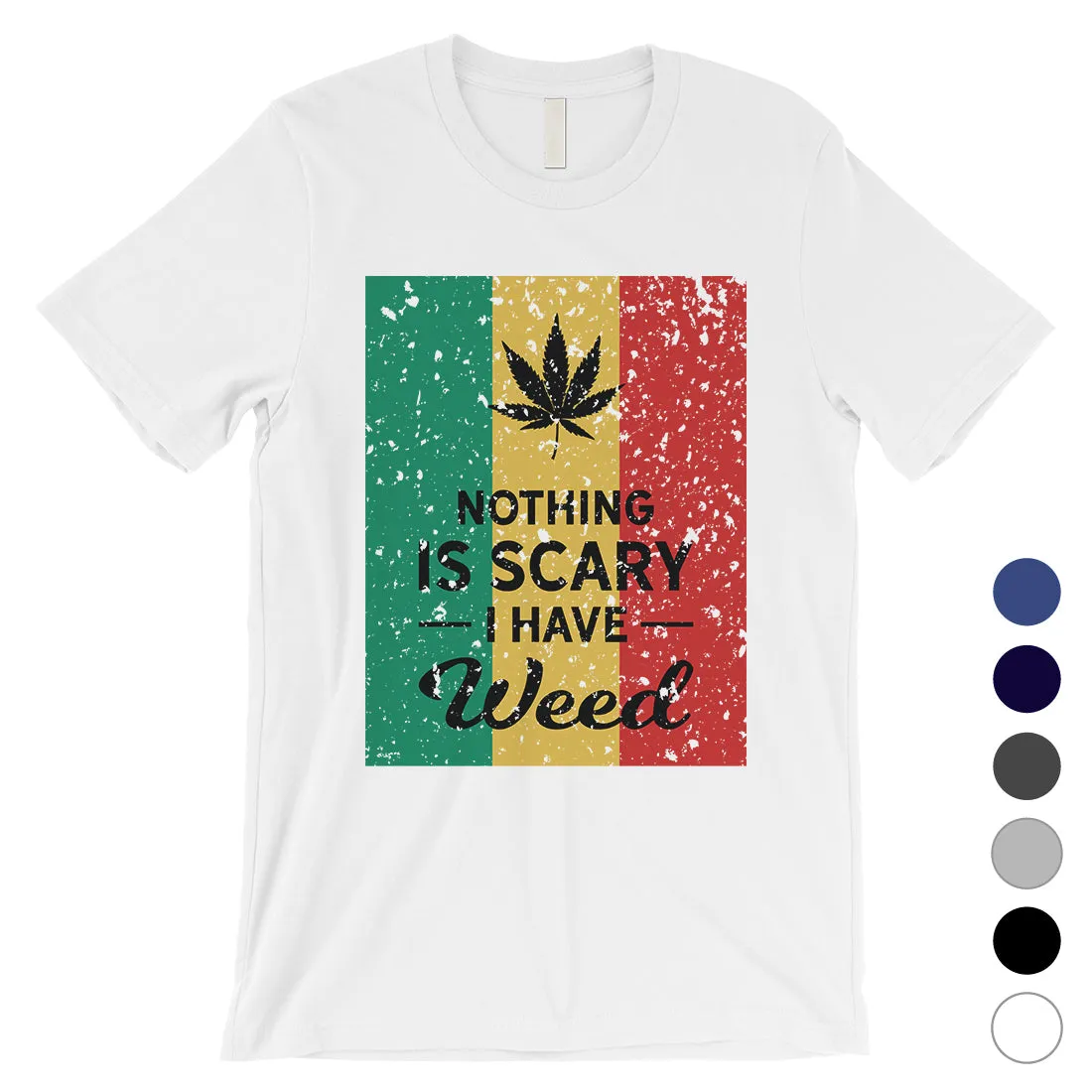 Nothing Scary Weed Mens Relaxed Cool Halloween Costume T-Shirt Gift