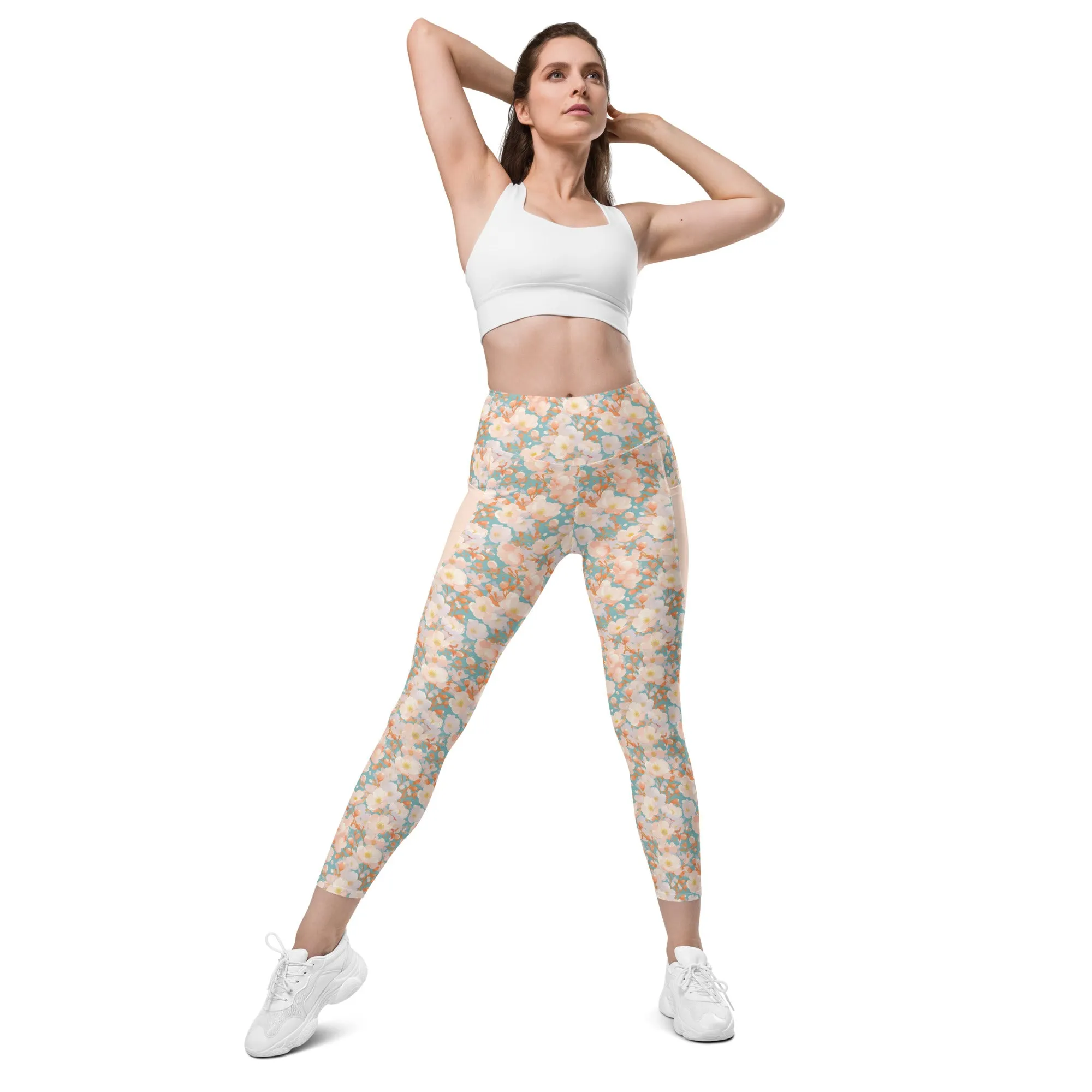 Orange Blossom- Leggings with pockets