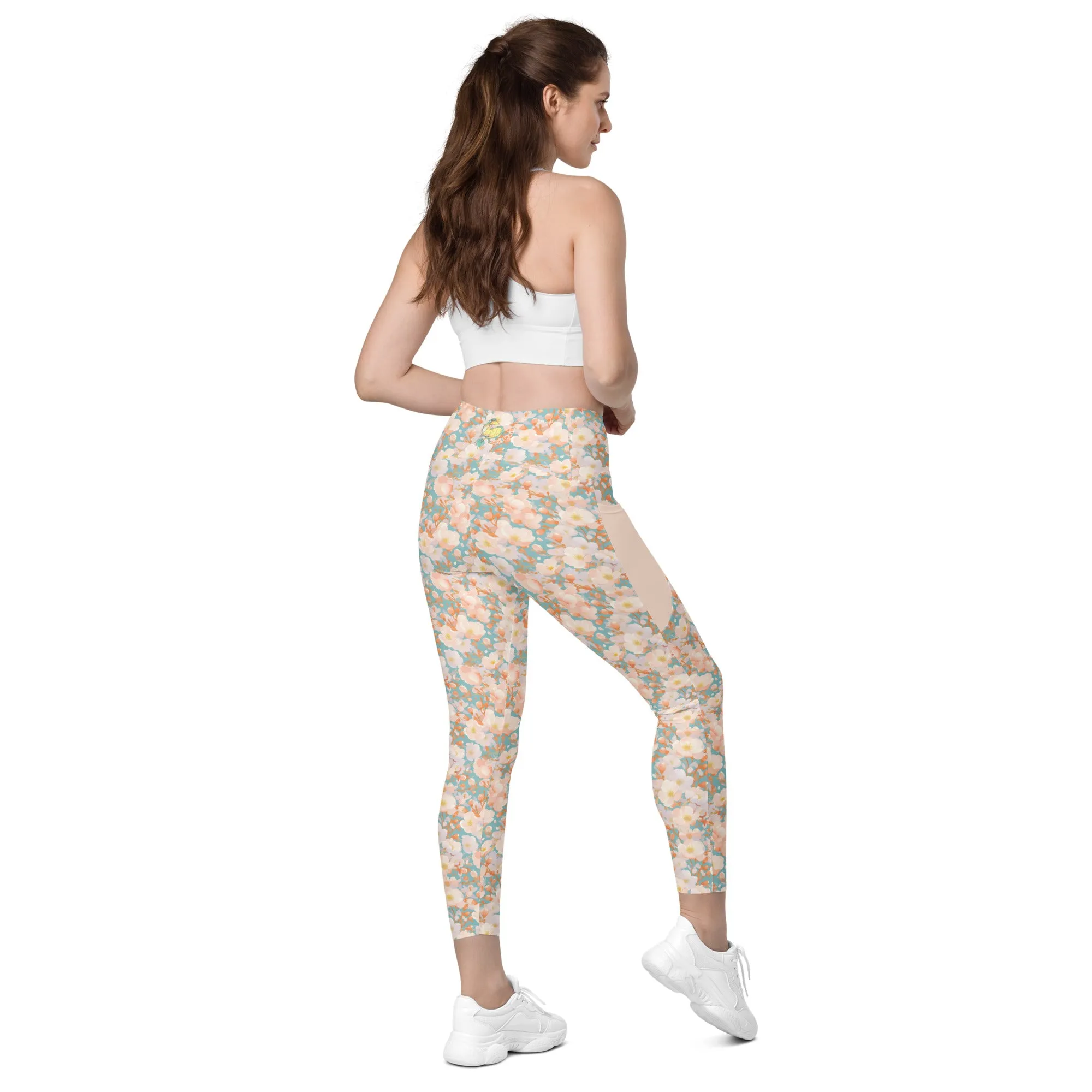 Orange Blossom- Leggings with pockets