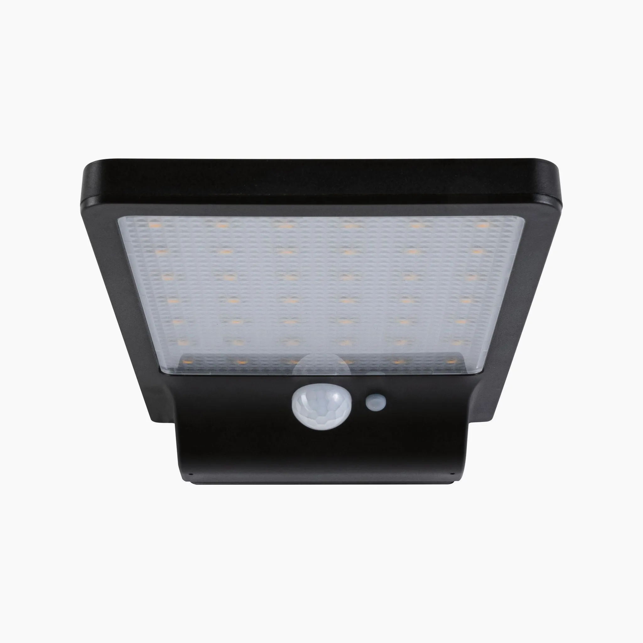 Outdoor Solveig 4.8W LED Solar Wall Light with Motion Detection in Black