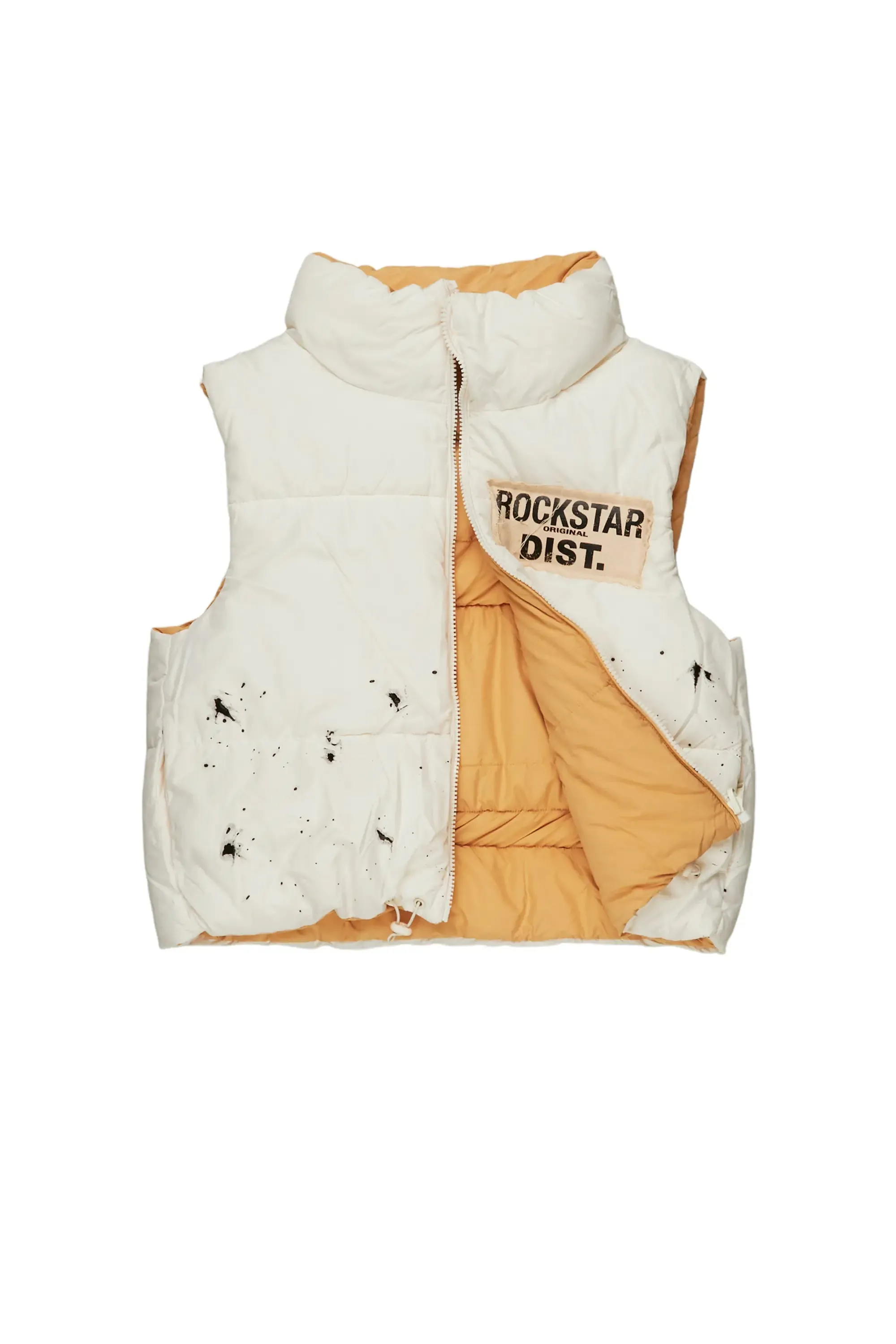 Paigy Ivory Puffer Vest