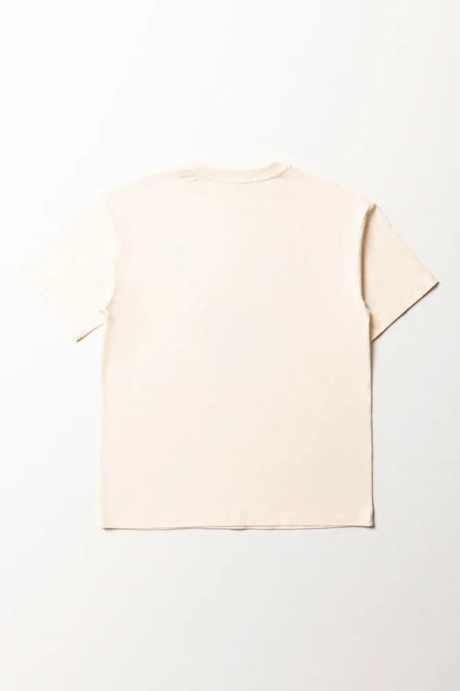 Palm Springs Oversized Short Sleeve T-Shirt Natural