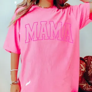 Pink Mama Puff Comfort Color Tee