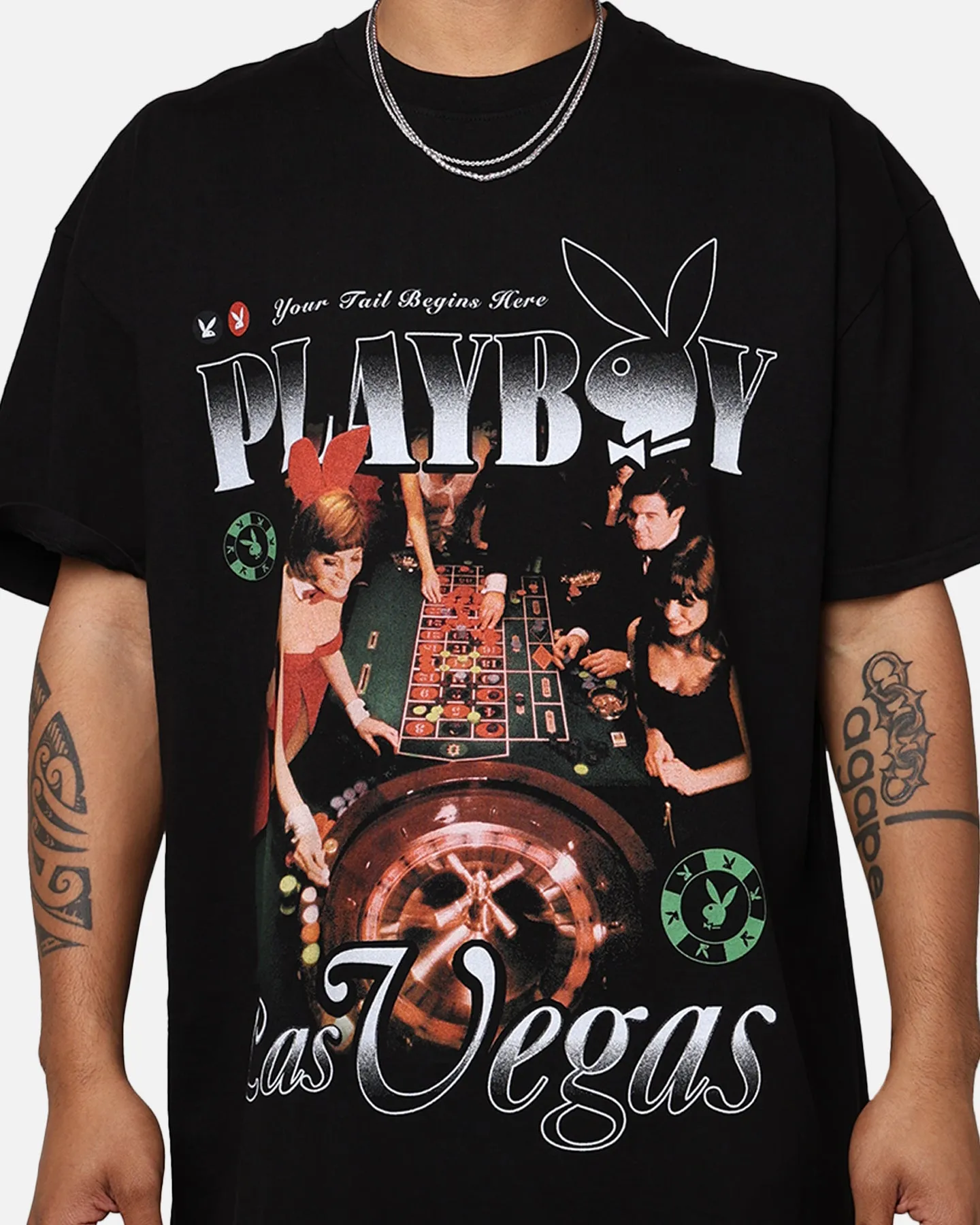 Playboy By Culture Kings Roulette T-Shirt Black