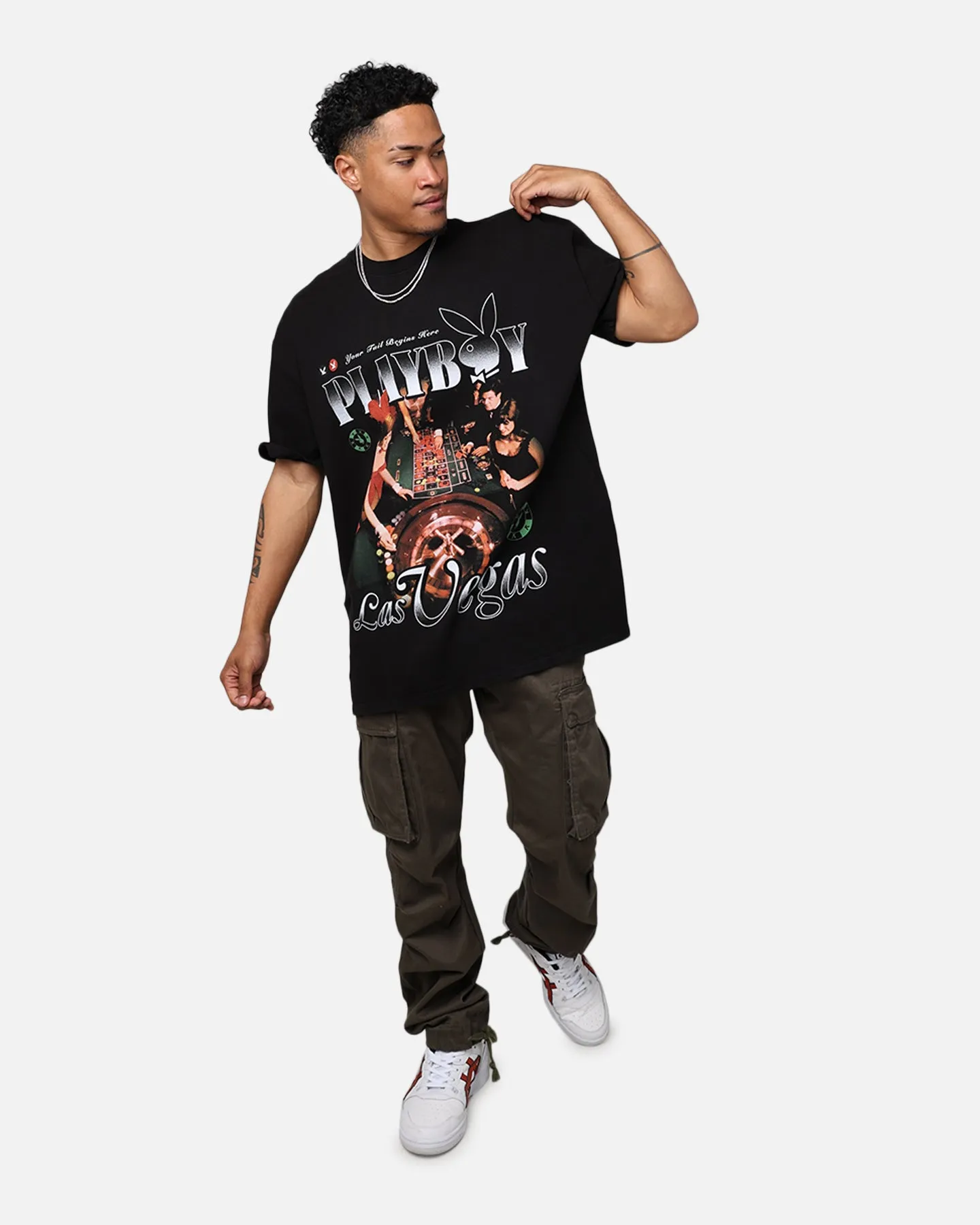 Playboy By Culture Kings Roulette T-Shirt Black