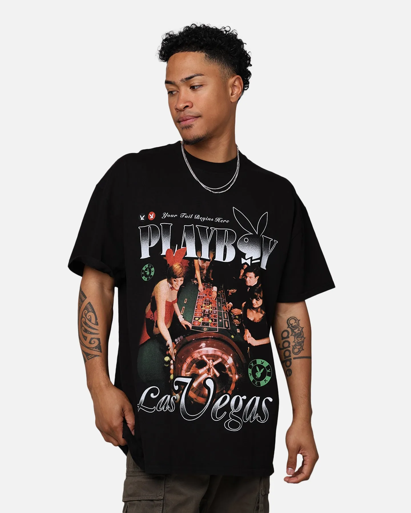 Playboy By Culture Kings Roulette T-Shirt Black